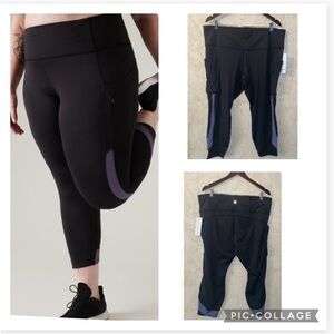 Athleta Ultimate Stash Colorblock 7/8 Tight Size: 2X